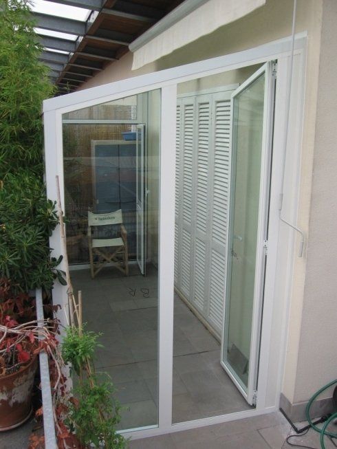 parete in pvc e vetro