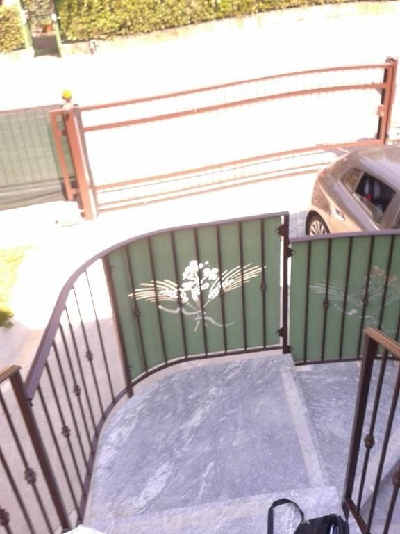 ringhiera di scalinata in ferro e pvc