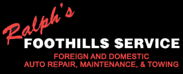 Ralph's Foothills Service Ralph's Foothills Service