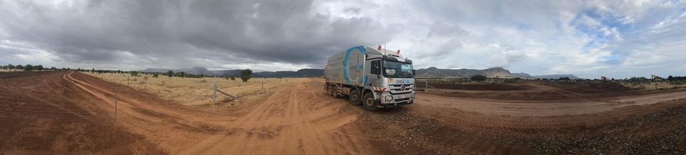 view of a vacuum truck