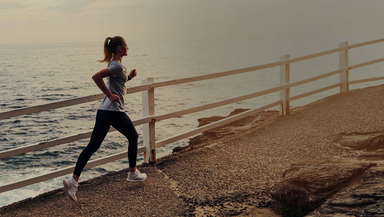 lady jogging