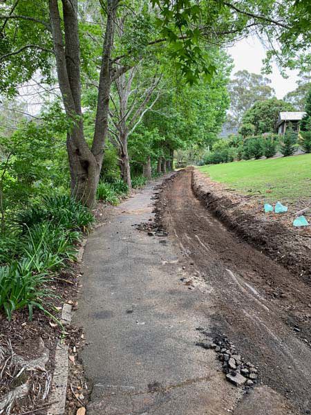 dirt trench