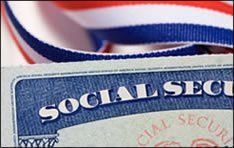 A close up of a social security card