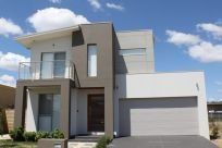 double storey house with garage
