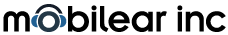 A close up of the mobilear inc logo on a white background.