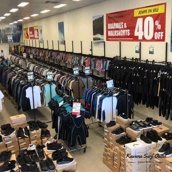 racks of clothes