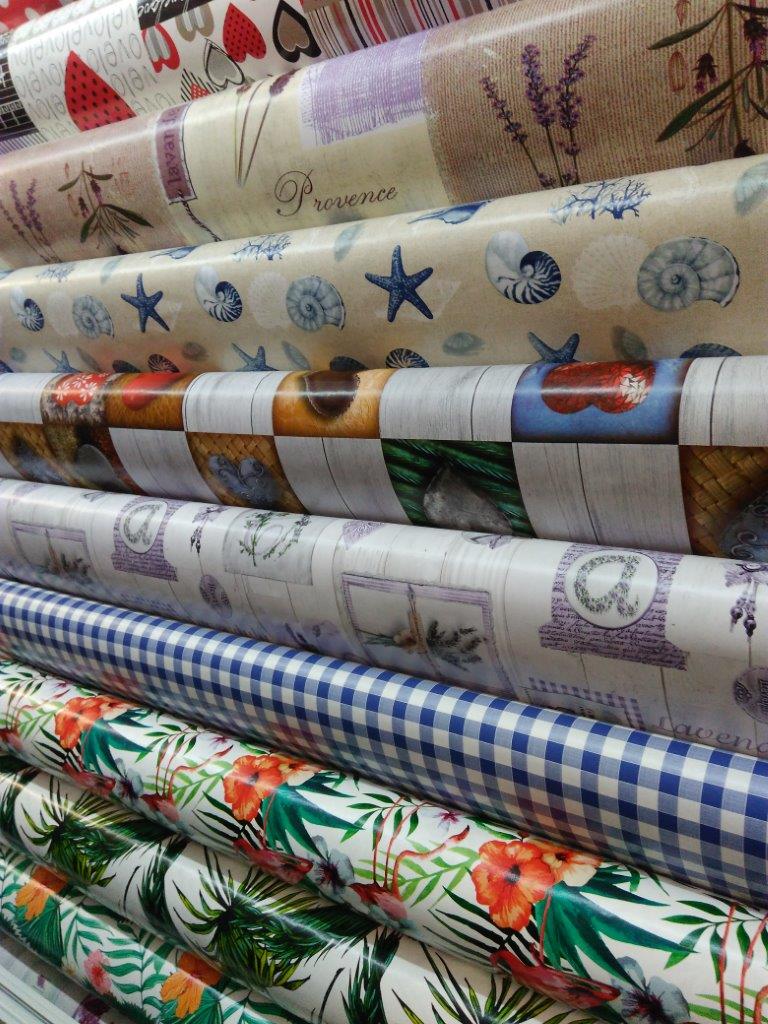 tovaglia plastificate con diverse fantasie