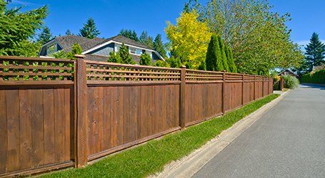 wooden fencing