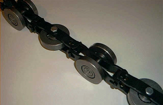 Standard Enclosed Track Heavy Duty Chain, Heat Treated , 8