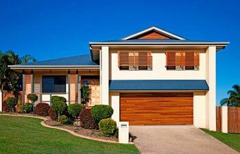 Modern house with wood accents Modern house with wood accents