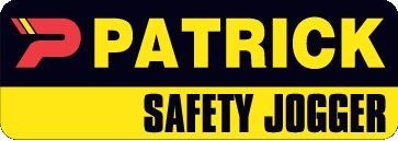 Logo patrick safety jogger sur fond blanc