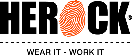 Un logo pour herock, portez-le, travaillez-le avec une empreinte digitale dessus.