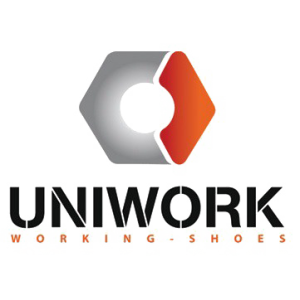 Un logo pour une entreprise appelée chaussures de travail uniwork