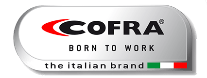 Le logo de cofra est né pour travailler la marque italienne.