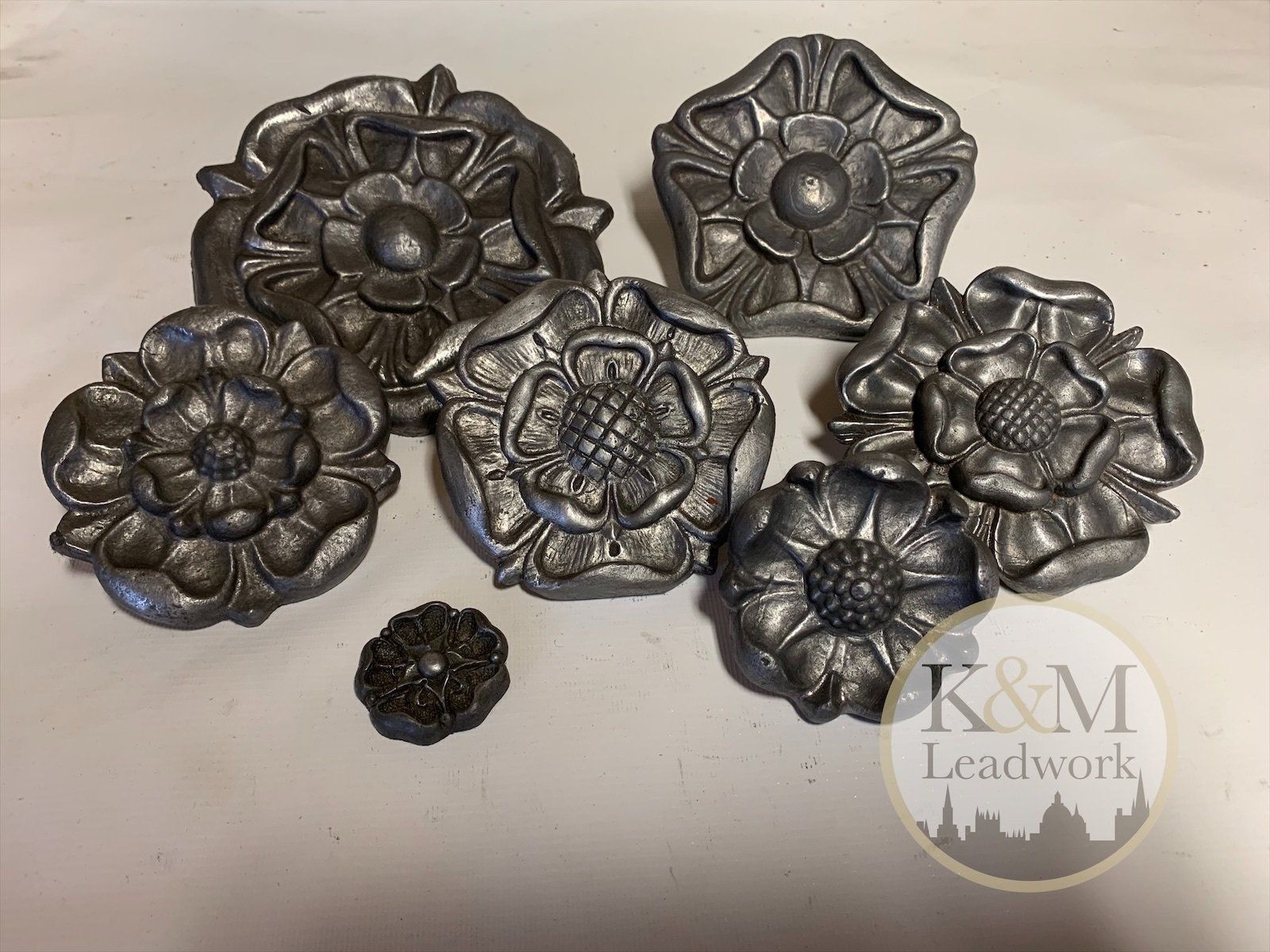 lead Tudor roses