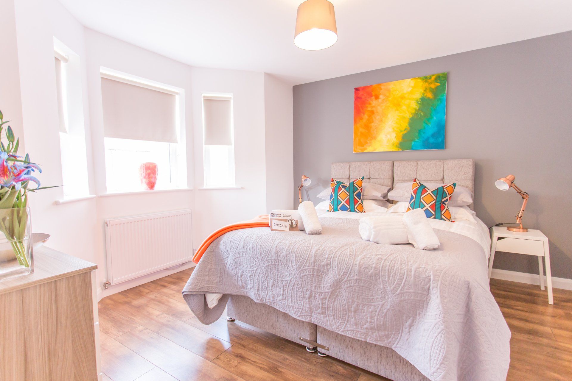 Colourful bedroom