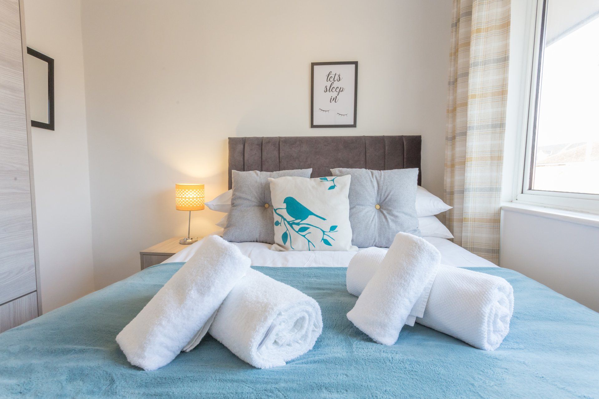 Bedroom at The Wren Suite featuring a double bed