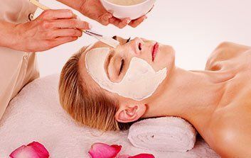 Facial mask beauty treatment