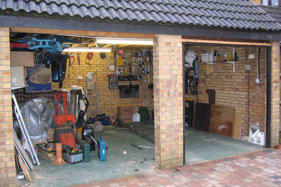 narrow single car openings