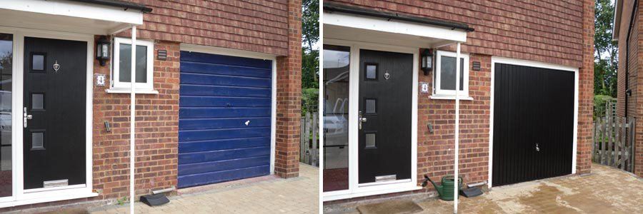 garage door black
