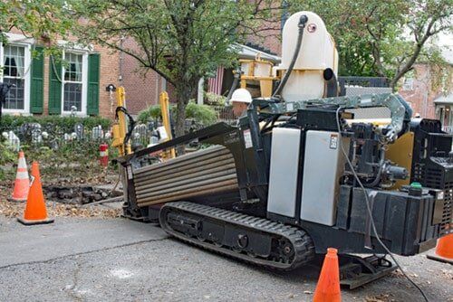 Directional Drill Excavator — Drilling, exacavation and earthworks in Kiama, NSW Directional Drill Excavator — Drilling, exacavation and earthworks in Kiama, NSW