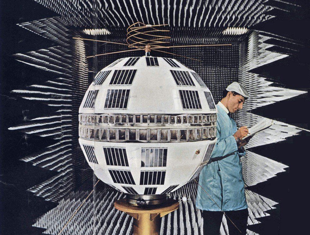 Engineer inspects Telstar
