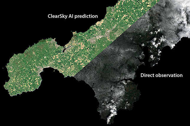 AI rendering of 'Cloudless' Cornwall