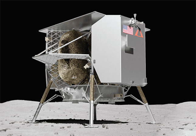 Artist impression of the Peregrine Lunar Lander