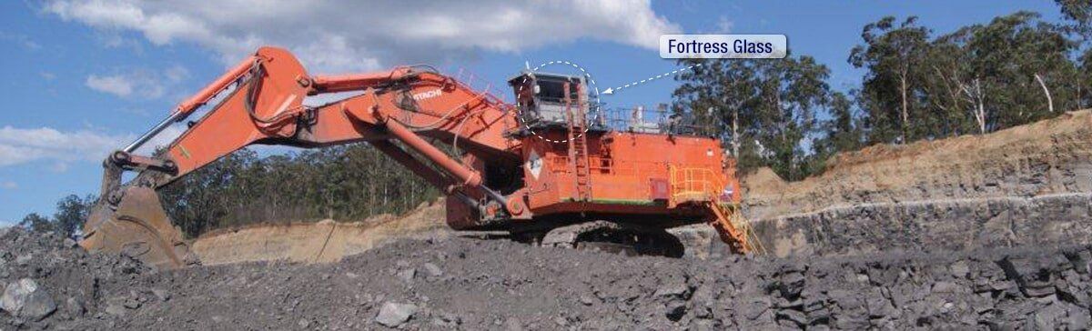 Earthmoving — Heavy machinery glass repairs Maitland in Rutherford, NSW