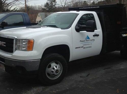 Asphalt Service — Our vehicle in Worcester, MA Asphalt Service — Our vehicle in Worcester, MA