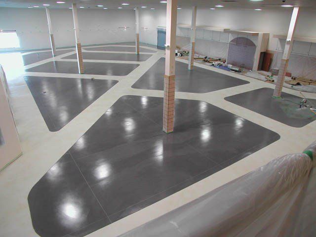 Decorative epoxy flooring