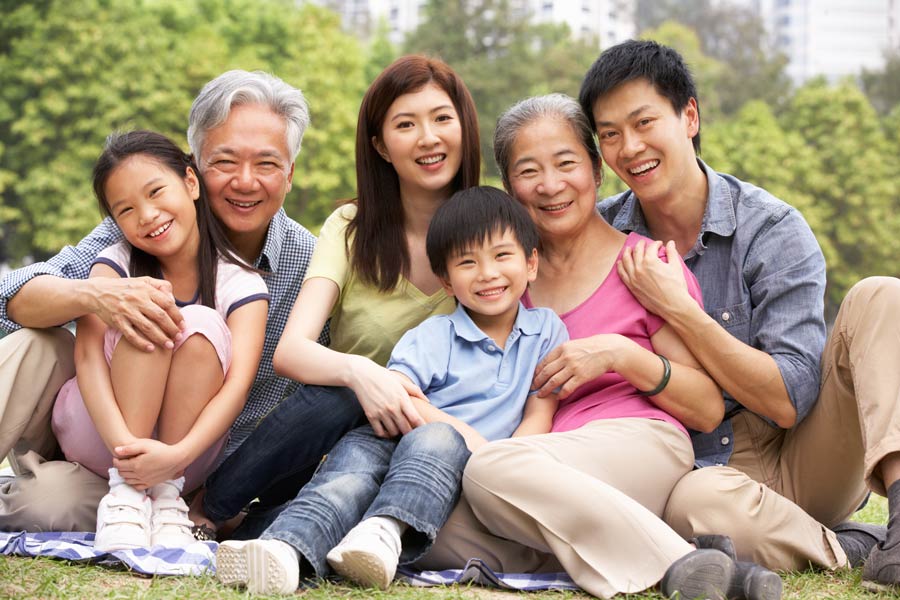 Cantonese speaking clients happy chinese family
