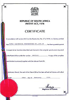 South African Patent