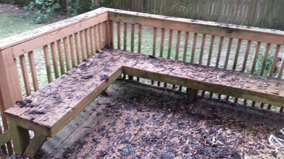 Cleaning Wooden Terrace — Walkway Washing in Tallahassee, FL Cleaning Wooden Terrace — Walkway Washing in Tallahassee, FL