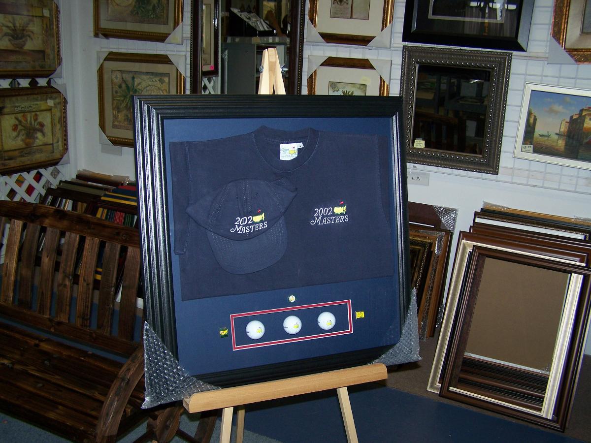 2002 Masters hat collage