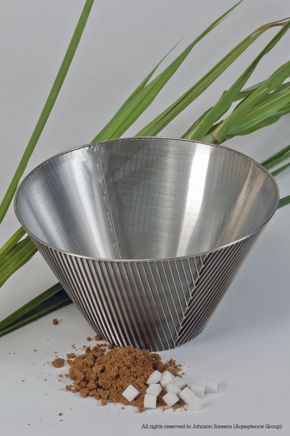 Continuous centrifuge basket