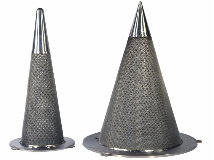 Perforated large and small with fine mesh option