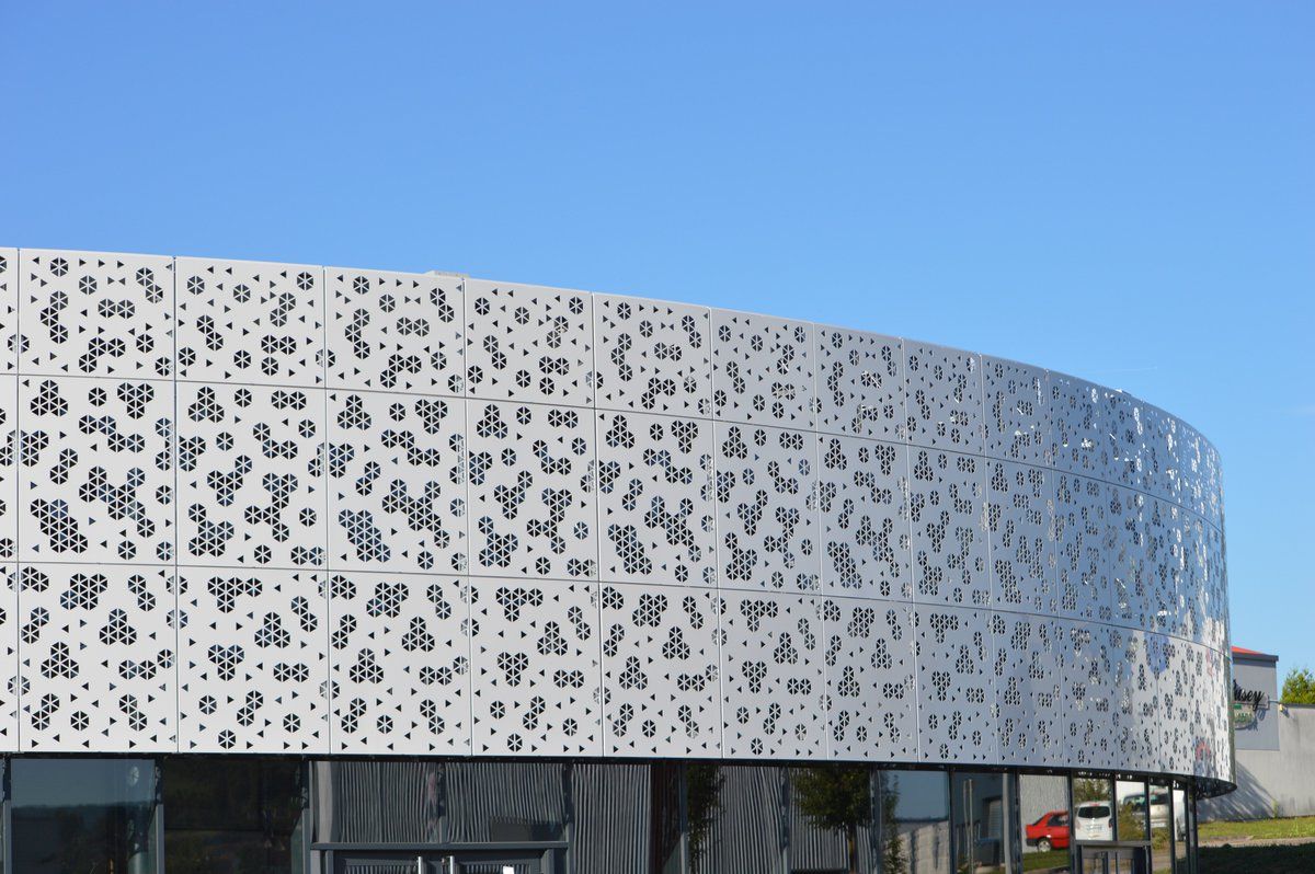 Curved Perforated Cladding