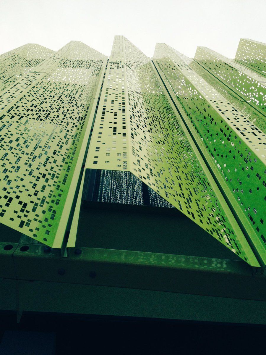Perforated and Profiled Colour Coated Cladding