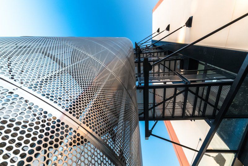 Perforated curved