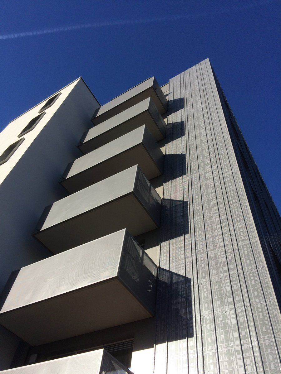Ribbed perforated cladding