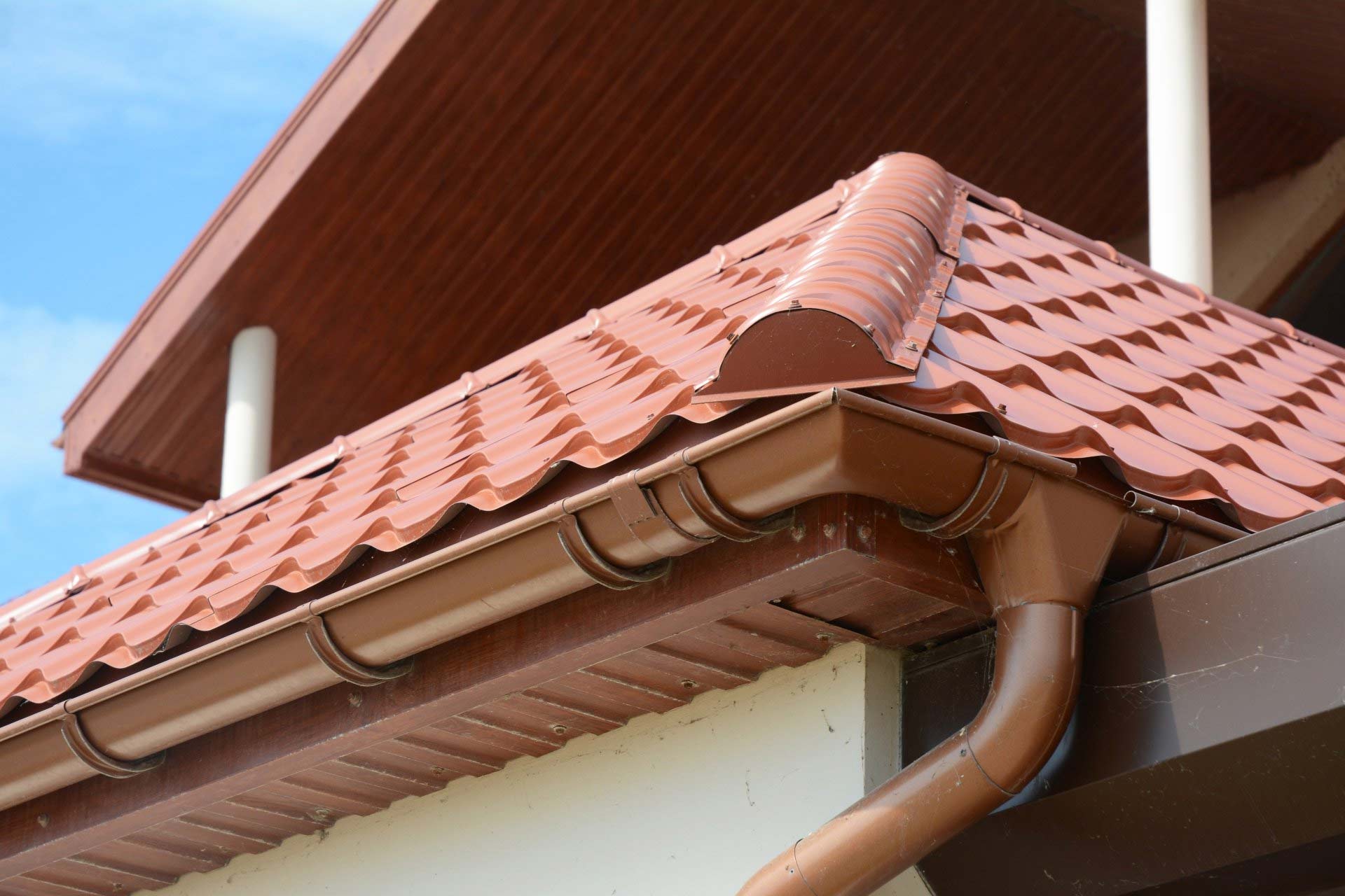 Rain Gutter On A Roof — Campbell’s Complete Plumbing in Tamworth, NSW Rain Gutter On A Roof — Campbell’s Complete Plumbing in Tamworth, NSW