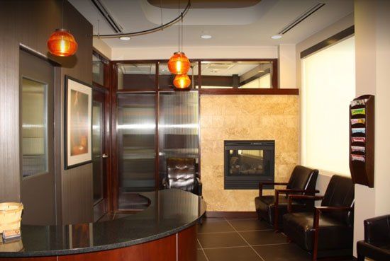 Epic Dentistry lobby is warm and inviting