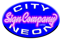 city neon sign company logo