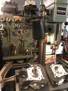 Working On Cylinder Heads — Munnsville, NY — Hillside Motorcycle & Machine