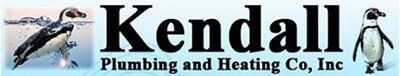 Kendall Plumbing & Heating Company Inc Logo for Kendall Plumbing and Heating Co, Inc. Features the name in bold black text with penguin illustrations