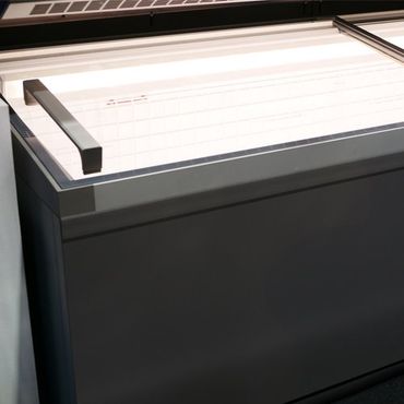 Home Appliance Store Repair — Gray Deep Freezer in Bountiful, UT Home Appliance Store Repair — Gray Deep Freezer in Bountiful, UT