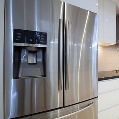 Appliance Repair — Elegant Refrigerator in Kitchen in Bountiful, UT Appliance Repair — Elegant Refrigerator in Kitchen in Bountiful, UT