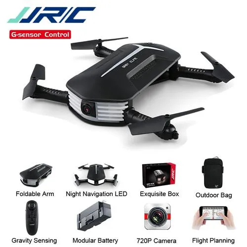 A remote control drone with a camera attached to it.