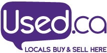 USED.CA | Used.ca Locals Buy & Sell Here The used.ca logo is purple and white and says locals buy and sell here.